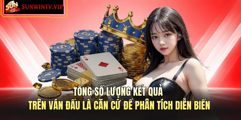 Tổng số lượng kết quả trên ván đấu là căn cứ để phân tích diễn biến